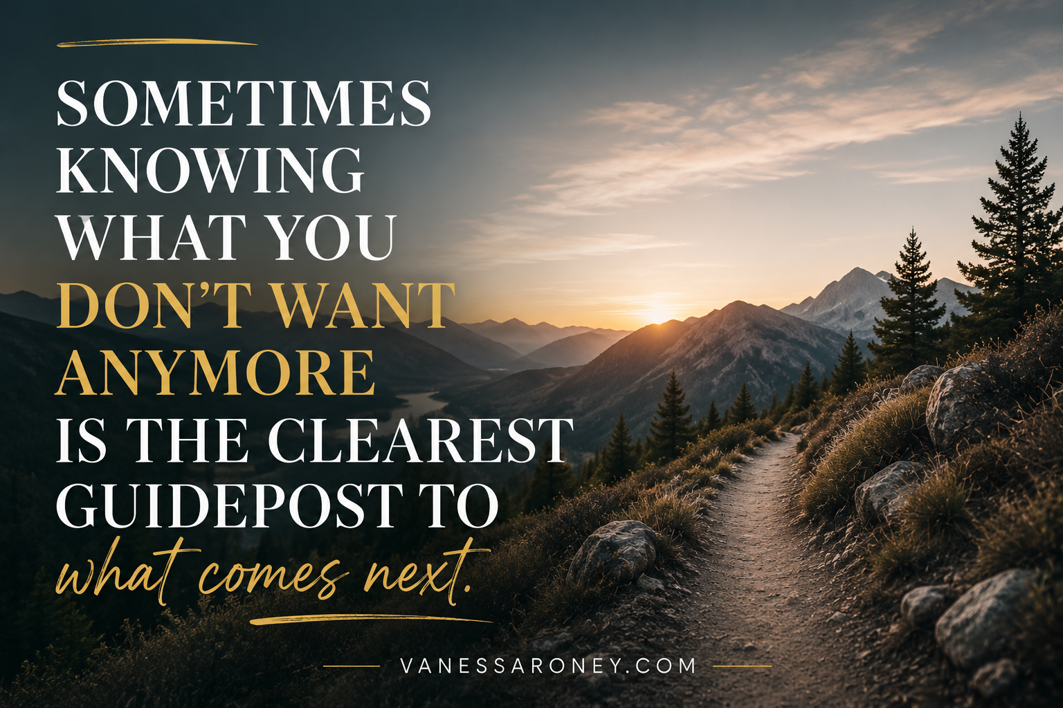 Mountain trail through the Colorado landscape representing clarity, change, and finding your way forward.